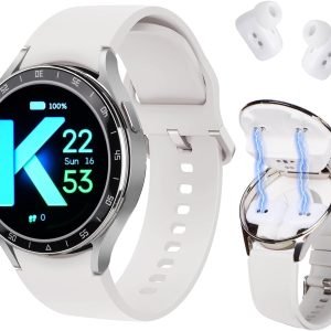 Exclusive for New Users [$1.98]：SEMAIZON Smart Watch with Earbuds, 2 in 1 Sports Watch with Wireless Earphones, 1.39" IPS Large Touch-Screen IP67 Waterproof Rugged Fitness Tracker (Answer/Calls)